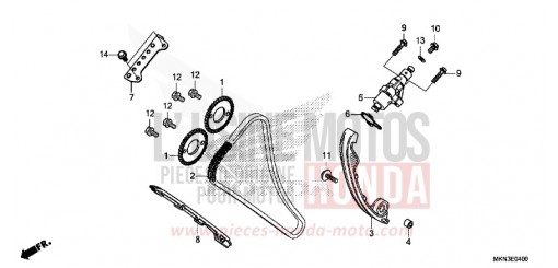 CATENA DISTRIBUZIONE/TENDICATENA CB650RAK di 2019